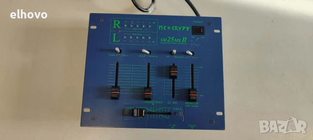 Музикален смесител McCrypt SM25MKII, снимка 2 - Ресийвъри, усилватели, смесителни пултове - 53095083