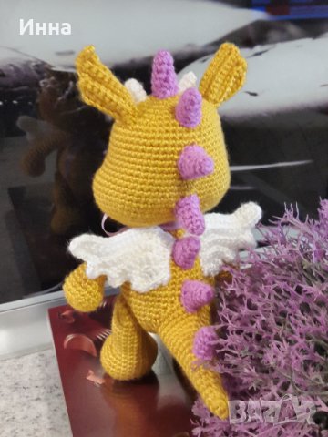 Символ на 2024, Драконът, Плетена играчка, Ръчно изработена, Перфектен подарък, снимка 7 - Плюшени играчки - 43114490