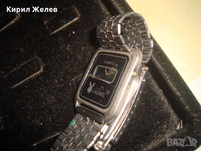 LAUREL РЕТРО МОДЕЛ ЕЛЕКТРОНЕН ЧАСОВНИК със ЗАЙЧЕ на ПЛЕЙБОЙ 15244, снимка 5 - Мъжки - 32807027