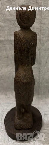 Уникална дърворезба на африканска жена, снимка 3 - Статуетки - 50444994