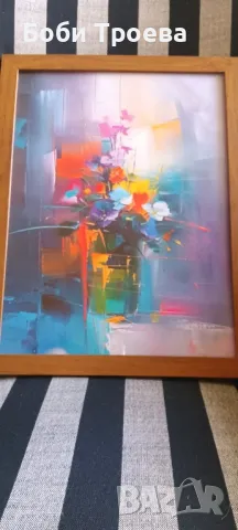 Уникална и креативна картина на платно-синхрон на цветове, снимка 4 - Картини - 50304196