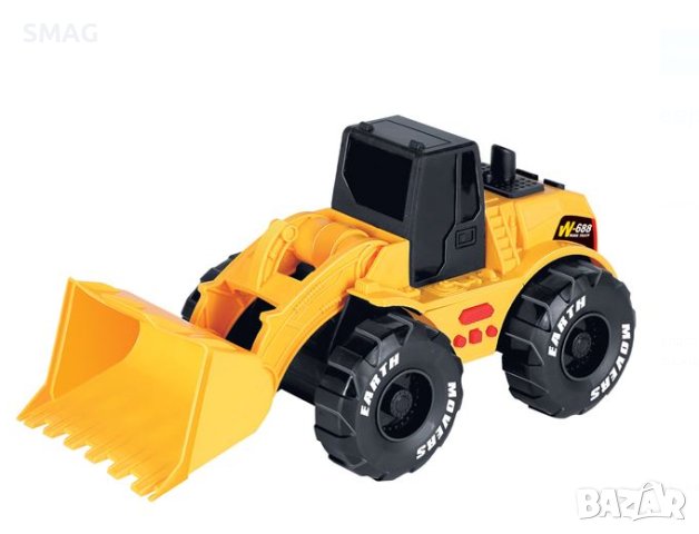 Строително превозно средство булдозер със звук и светлини