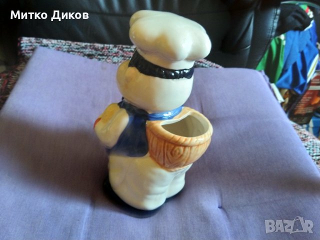 Скулптурка на хлебар за химикалки 200х110х100мм, снимка 4 - Други - 43009688