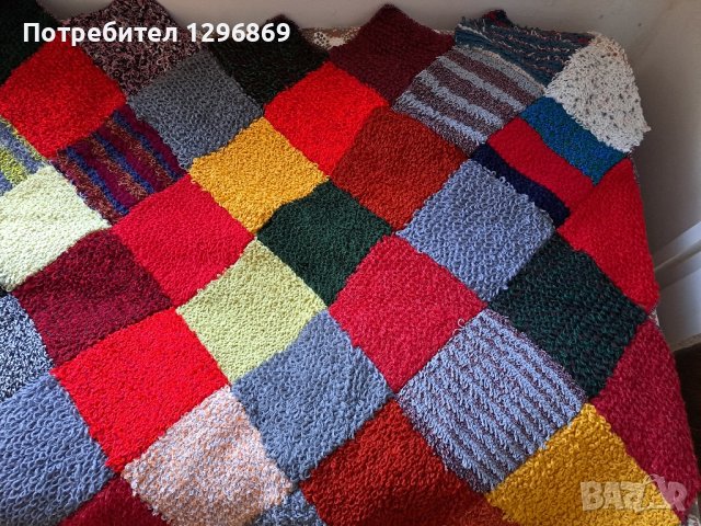 Покривки за легло, два броя, ръчно плетени / фъкани/, снимка 3 - Покривки за легло - 43676608