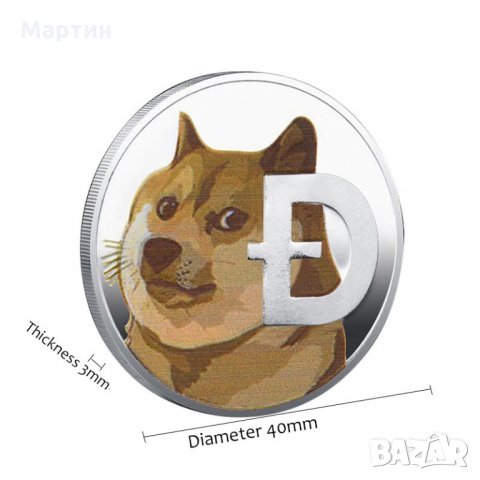 Dogecoin - позлатена колекционерска монета, снимка 4 - Нумизматика и бонистика - 33575020