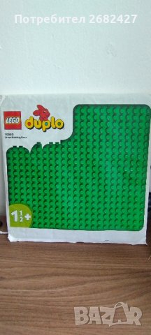 LEGO DUPLO Зелена строителна плочка 10980

, снимка 1 - Конструктори - 43756351