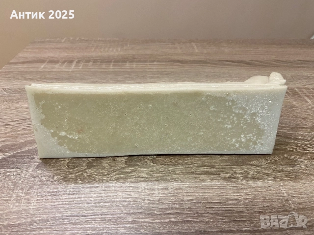 Мраморна статуетка „Гола жена на кушетка“, снимка 6 - Антикварни и старинни предмети - 51481442