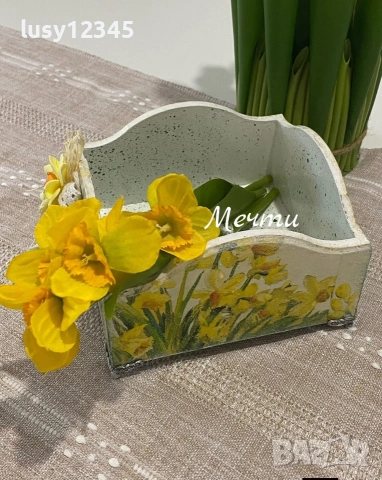 Панерче със слънчеви нарциси!, снимка 6 - Декорация за дома - 53399609