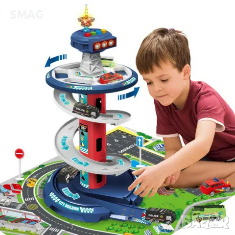 Кръгла пистова контролна кула за гараж със звукови светлини 164 - 26 бр. S_1208415, снимка 2 - Коли, камиони, мотори, писти - 48011868