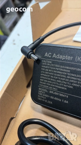 ASUS BRJ90190474 ново зарядно 120W (5.5x2.5mm,19V/6.32A,Комплект), снимка 3 - Захранвания и кутии - 53607436