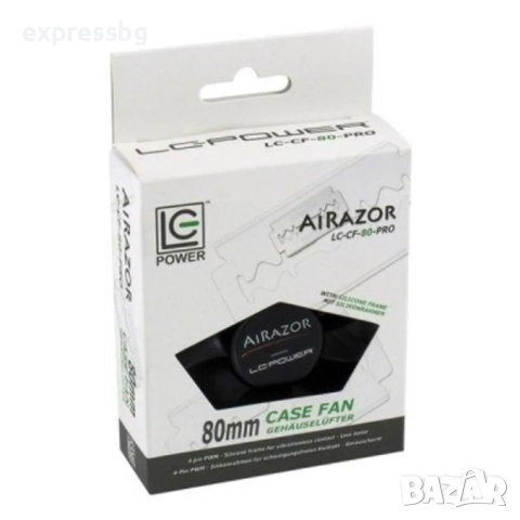 Корпусен вентилатор LC Power AiRazor LC-CF-80-PRO с размер 80 мм. 4-пинов PWM конектор за автоматичн