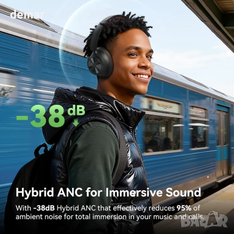 OneOdio Focus A1 Pro Безжични слушалки с активно шумопотискане,червени, снимка 5 - Bluetooth слушалки - 52973485