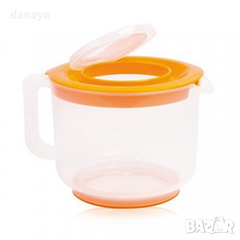 2846 Купа за миксер с капак и отвор против пръскане, 2 литра, снимка 4 - Съдове за готвене - 36610158