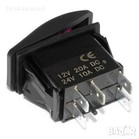 Копче, Бутон, За Вграждане, За Тромба, Клаксон, 12V - 24V, Надпис HORN , Червена Светлина, снимка 3 - Аксесоари и консумативи - 39868211