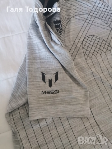 Оринална тениска Адидас Меси 146см, снимка 3 - Детски тениски и потници - 51441643