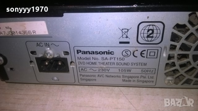 panasonic sa-pt150 dvd receiver-внос швеицария, снимка 14 - Ресийвъри, усилватели, смесителни пултове - 27447443
