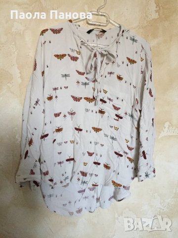 Дамска ефирна блуза/риза Zara women , снимка 1 - Ризи - 26849659