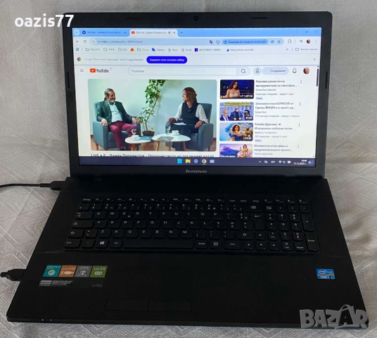  Ново състояние Лаптоп 17  инча ,LENOVO G 700 proc I7 3630  SSD 128 gb,  RAM 12 gb OFICE, снимка 3 - Лаптопи за работа - 52818610