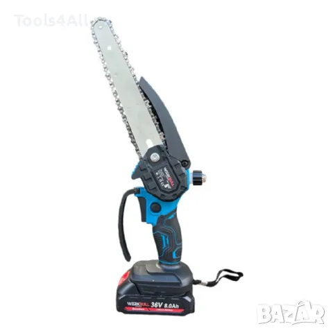 Комплект WerkBull 3в1: Лозарска Ножица, Мини резачка с омасляване и Телескопичен прът, снимка 5 - Куфари с инструменти - 47480498