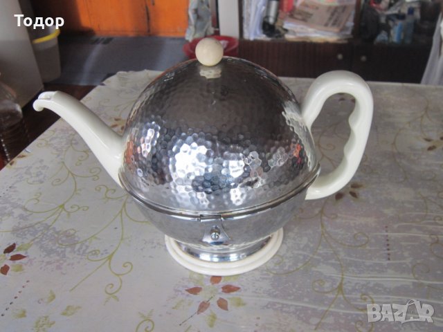 Уникален порцеланов чайник кана Арт Деко , снимка 10 - Други - 27561044