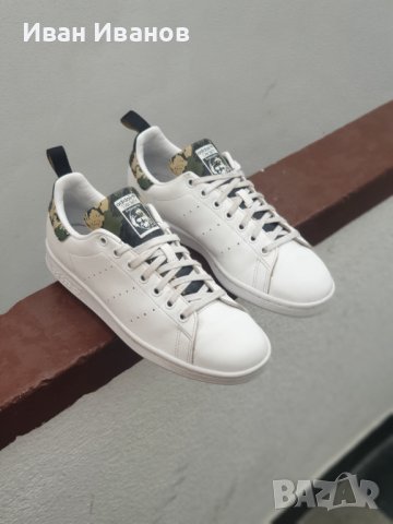 маратонки   adidas Originals Stan Smith White Camo номер 41, снимка 3 - Маратонки - 37315265