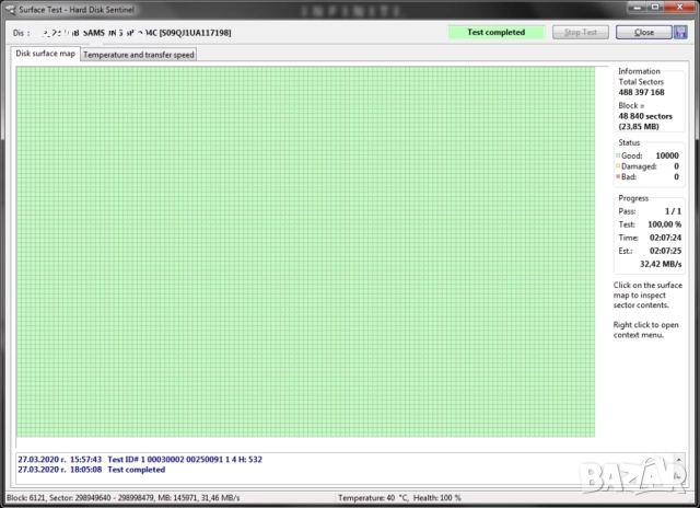 250GB 3.5 SATA HDD, снимка 2 - Твърди дискове - 42093741