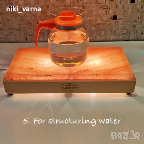 Хималайска солна лампа с димер, снимка 5 - Настолни лампи - 50887002