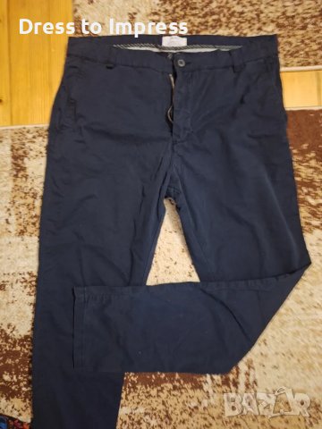 Син панталон Bershka  XL НОВ, снимка 2 - Панталони - 49394822