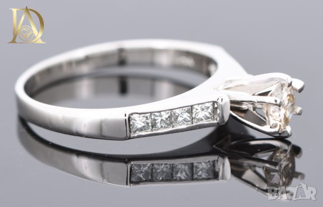 Нов Златен Пръстен с 0.77кт Естествени Диаманти, снимка 5 - Пръстени - 42936077