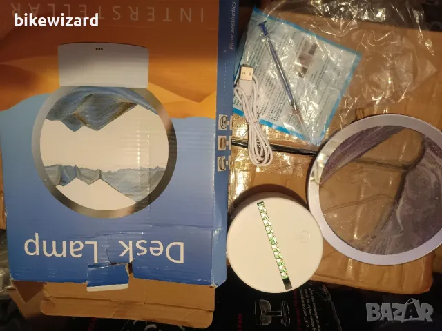 Neioaas 3D движеща се пясъчна настолна лампа с течен пясък НОВА, снимка 6 - Други - 50160622