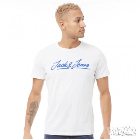 Мъжка Тениска JACK AND JONES JJ4561 Б10, снимка 4 - Тениски - 52481994