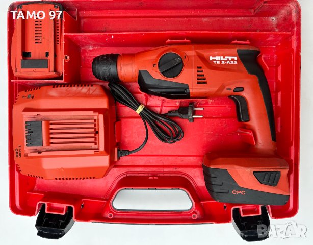 Hilti TE 2-A22 - Акумулаторен перфоратор 2x22V 5.2Ah, снимка 2 - Други инструменти - 43780546