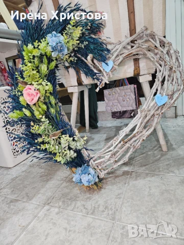 Венец във формата на сърце, снимка 2 - Декорация за дома - 50911011