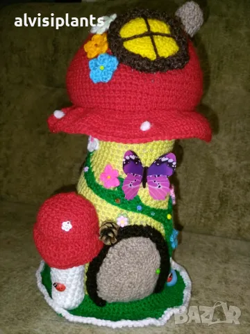 Приказна плетена къща с горски мотиви – ръчна изработка с душа и фантазия, снимка 2 - Други - 40303981