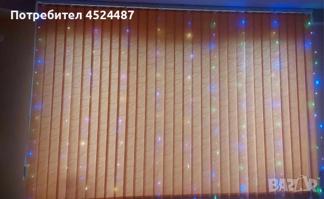 Коледни лампички с 300 LED лампи, 3 метра на 3 метра, коледна завеса с дистанционно. , снимка 13 - Декорация за дома - 52525932
