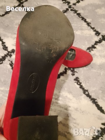 червени обувки, снимка 2 - Дамски елегантни обувки - 43553497