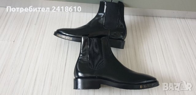 Balenciaga Leather Ankle Boots Women Women Size 38/24см ОРИГИНАЛ! Дамски Кожени Боти!, снимка 5 - Дамски боти - 39456353