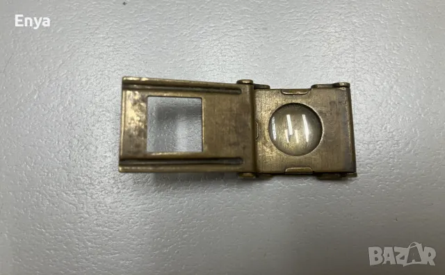 Винтидж джобна сгъваема лупа от месинг, снимка 2 - Антикварни и старинни предмети - 49686560