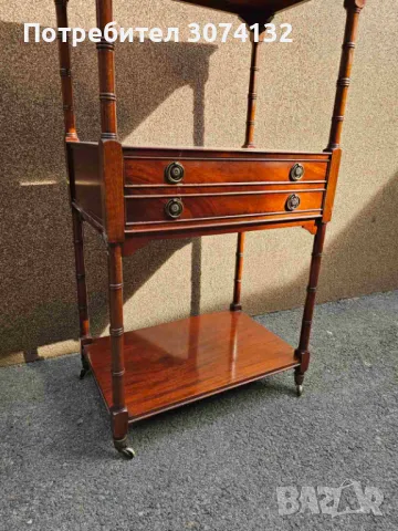 Етажерка с колелца и чекмедже, снимка 2 - Етажерки - 49069150