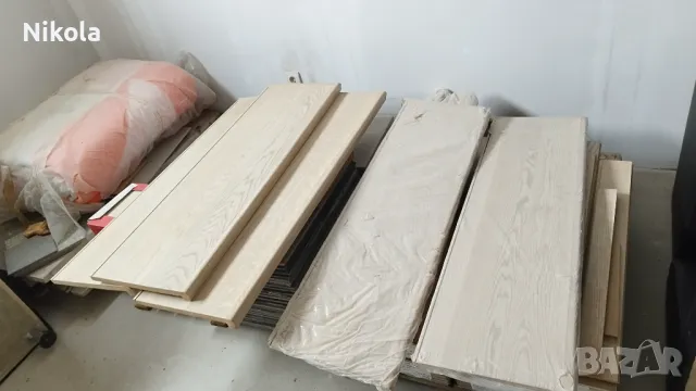 Дъбов плот - дъбови стъпала 5бр 118,5/ 34/ 2 избелен дъб, снимка 3 - Строителни материали - 48951489