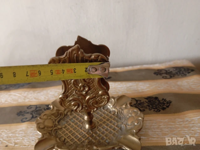 Бароков пепелник с кибритник, снимка 5 - Други ценни предмети - 51221354