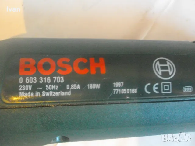 Made in SWITZERLAND 1997г. BOSCH PSE180E Електрическо длето ШАБЪР за различни дейности Като ново Швц, снимка 14 - Други инструменти - 47943430