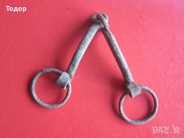 Старинна кована юзда ковано желязо, снимка 4 - Колекции - 37345976