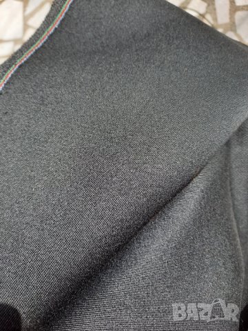 Черен габардин за костюм 100% вълна 150/ 360, снимка 10 - Платове и дамаски - 34831340