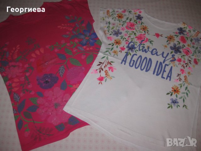 Коледна цена! Страхотни маркови блузки за 7-8-9 г. момиченце!