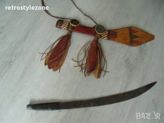 № 7966 старо африканско мачете , снимка 4 - Други ценни предмети - 49701077