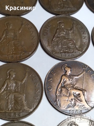 ONE PENNY 1903-1948 г.18 бр, снимка 2 - Нумизматика и бонистика - 51138290