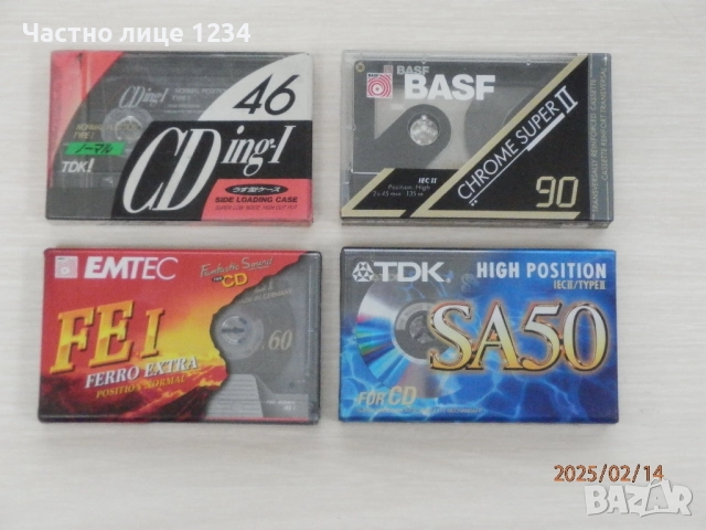 Нови аудио касети TDK SA 50/ CDing-II 46 - BASF Chrome Super II 90 / EMTEC FE I 60 Ferro