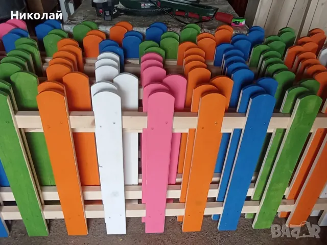 Дървена ограда за детска площадка детски кът дървена декоративна ограда оградка за деца, снимка 10 - Други - 49831594