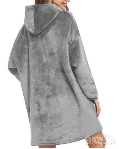 Макси плюшен суитшърт , снимка 2 - Суичъри - 52837436